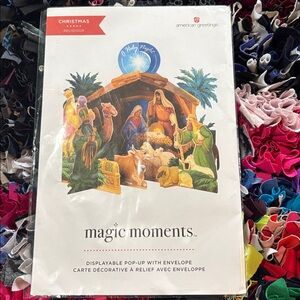 🆕American Greetings-Magic Moments Christmas Pop Up Card